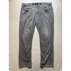 Men's Paige Jeans Lennox Slim Straight Stretch Denim Gray 36x25